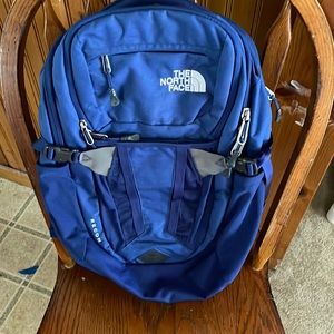 Brand new recon north face back pack true blue